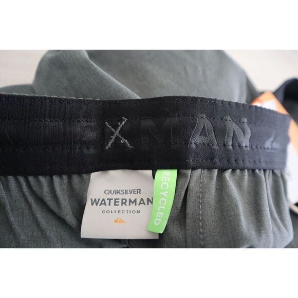Quiksilver Waterman Collection Men's Sz 2XL Gray Suva Amphibian 20" Boardshorts - Picture 5 of 10